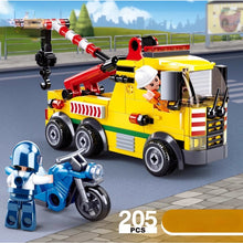 Load image into Gallery viewer, 205PCS MOC City Rescue Trailer Truck Scene Figure Model Toy Building Block Brick Gift Kids DIY Compatible Lego