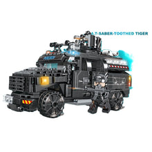 Load image into Gallery viewer, 436PCS MOC 4in1 City Police Tiger Armored Car Vehicle Figure Model Toy Building Block Brick Gift Kids DIY Compatible Lego