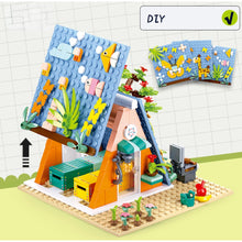 Load image into Gallery viewer, 341PCS MOC City Camping Camper Cabin Figure Model Toy Building Block Brick Gift Kids DIY Compatible Lego