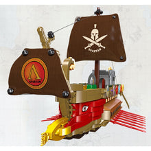 Load image into Gallery viewer, 1033PCS MOC Spartan Pirate Ship Warship Model Toy Building Block Brick Gift Kids DIY Set New Display Compatible Lego