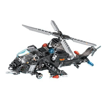 Load image into Gallery viewer, 423PCS MOC 4in1 City SWAT Armored Helicopter Scene Figure Model Toy Building Block Brick Gift Kids DIY Compatible Lego