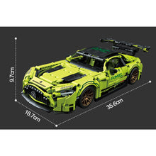 Load image into Gallery viewer, 1466PCS MOC Technic Speed Static Yellow AMG GT Super Racing Sports Car Model Toy Building Block Brick Gift Kids DIY Set New 1:14 Compatible Lego