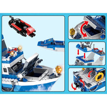 Load image into Gallery viewer, 480PCS MOC Coast Guard Patrol Ship Model Toy Building Block Brick Gift Kids DIY Set New Compatible Lego