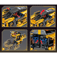 Load image into Gallery viewer, 549PCS MOC Technic Speed Transformers Deformation Pull Back Racing Car Mecha Model Toy Building Block Brick Gift Kids DIY Compatible Lego