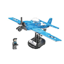 Load image into Gallery viewer, 356PCS Military WW2 F2F Grumman Air Fighter Aircraft Figure Model Toy Building Block Brick Gift Kids DIY Compatible Lego With Stand Display