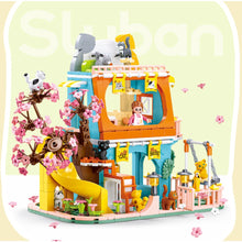 Load image into Gallery viewer, 521PCS MOC Girl Sweet Cute Cat House Garden Home Figure Model Toy Building Block Brick Gift Kids DIY Compatible Lego