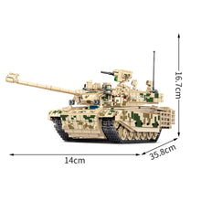 Load image into Gallery viewer, 1256PCS Military WW2 99A Main Battle Tank Figure Model Toy Building Block Brick Gift Kids DIY Set New Compatible Lego