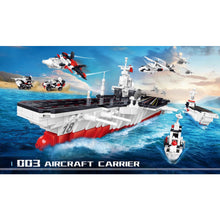 Load image into Gallery viewer, 1150PCS Military WW2 6in1 003 Aircraft Carrier Fujian Class Model Toy Building Block Brick Gift Kids DIY Set New Compatible Lego