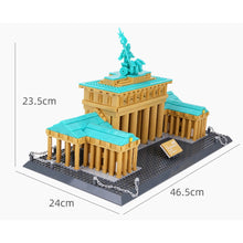 Load image into Gallery viewer, 1552PCS MOC Architecture City Street Brandenburg Gate Berlin Landmark Model Toy Building Block Brick Gift Kids DIY Set New Display Compatible Lego