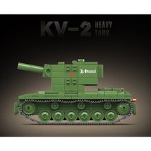 Load image into Gallery viewer, 472PCS Military WW2 KV-2 Heavy Battle Tank Figure Model Toy Building Block Brick Gift Kids DIY Set New 1:20