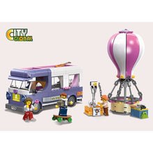 Load image into Gallery viewer, 452PCS MOC City Camper Hot Air Balloon Figure Scene Holiday Vacation Model Toy Building Block Brick Gift Kids DIY Set New Compatible Lego