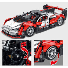 Load image into Gallery viewer, 1529PCS MOC Technic Speed Static Red Super Racing Sports Car P1 Model Toy Building Block Brick Gift Kids DIY Set New 1:14 Compatible Lego