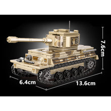Load image into Gallery viewer, 438PCS Military WW2 Tiger Main Battle Tank Figure Model Toy Building Block Brick Gift Kids DIY Set New Compatible Lego