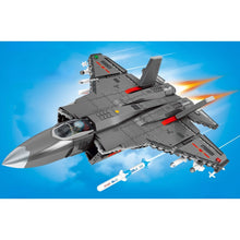 Load image into Gallery viewer, 1109PCS Military WW2 J-35 Blue Shark Stealth Air Fighter Figure Model Toy Building Block Brick Gift Kids DIY Compatible Lego