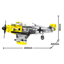 Load image into Gallery viewer, 523PCS Military WW2 BF-109 Me Air Fighter Airplane Figure Model Toy Building Block Brick Gift Kids DIY Set New Compatible Lego