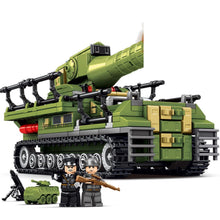 Load image into Gallery viewer, 492PCS Military WW2 Karl Morser Carronade Figure Model Toy Building Block Brick Gift Kids DIY Set New Compatible Lego