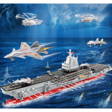 Load image into Gallery viewer, 838PCS Military WW2 003 Fujian Class Aircraft Carrier Model Toy Building Block Brick Gift Kids DIY Set New Compatible Lego