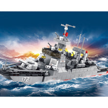 Load image into Gallery viewer, 446PCS Military WW2 Type 052D Destroyer Model Toy Building Block Brick Gift Kids DIY Set New Compatible Lego