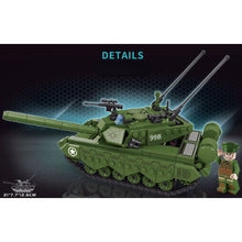 Load image into Gallery viewer, 458PCS Military WW2 Catapult 99B Main Battle Tank Figure Model Toy Building Block Brick Gift Kids DIY Set New Compatible Lego