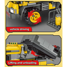 Load image into Gallery viewer, 397PCS MOC 2in1 City Construction Cement Mixer Transport Cart Model Toy Building Block Brick Gift Kids DIY Set New Compatible Lego