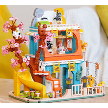 Load image into Gallery viewer, 521PCS MOC Girl Sweet Cute Cat House Garden Home Figure Model Toy Building Block Brick Gift Kids DIY Compatible Lego