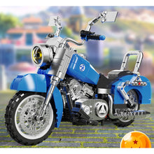 Load image into Gallery viewer, 716PCS MOC Technic Speed Cartoon Blue Motorcycle Motor Bike Model Toy Building Block Brick Gift Kids DIY Set New Display Compatible Lego