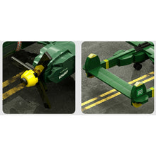 Load image into Gallery viewer, 502PCS Military WW2 P-38 Lightning Thunder Air Fighter Aircraft Figure Model Toy Building Block Brick Gift Kids DIY Compatible Lego With Stand Display