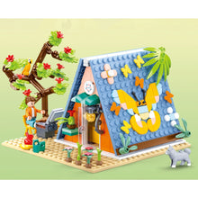 Load image into Gallery viewer, 341PCS MOC City Camping Camper Cabin Figure Model Toy Building Block Brick Gift Kids DIY Compatible Lego