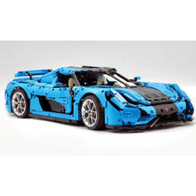 Load image into Gallery viewer, 4400PCS MOC Technic Speed Static Large Blue Regera Super Racing Sports Car Model Toy Building Block Brick Gift Kids DIY Set New 1:8 Compatible Lego