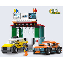 Load image into Gallery viewer, 430PCS MOC City Street Car Wash Figure Scene Model Toy Building Block Brick Gift Kids DIY Set New