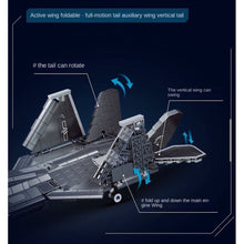 Load image into Gallery viewer, 838PCS Military WW2 J-35 Blue Shark Carrier Based Air Plane Aircraft Fighter Figure Model Toy Building Block Brick Gift Kids DIY Set New 1:44 Compatible Lego
