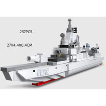 Load image into Gallery viewer, Military WW2 Burke Class Destroyer Iowa Class Battleship Type 055 075 Landing Helicopter Dock LHD Ship Model Toy Building Block Brick Gift Kids DIY Set New Display Compatible Lego
