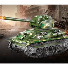 Load image into Gallery viewer, 458PCS Military WW2 T-34 Medium Tank Figure Model Toy Building Block Brick Gift Kids DIY Set New Compatible Lego