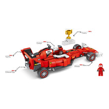 Load image into Gallery viewer, 316PCS MOC Technic Speed Pull Back Red F1 Formula Super Racing Sports Car Model Toy Building Block Brick Gift Kids DIY Set New Compatible Lego