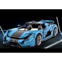 Load image into Gallery viewer, 4400PCS MOC Technic Speed Static Large Blue Regera Super Racing Sports Car Model Toy Building Block Brick Gift Kids DIY Set New 1:8 Compatible Lego