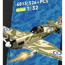 Load image into Gallery viewer, 526PCS MOC MK9 Spitfire Air Fighter Aircraft Figure Model Toy Building Block Brick Gift Kids DIY Set New 1:32 Compatible Lego