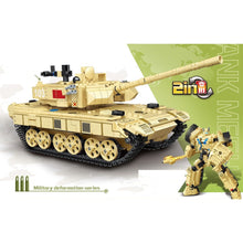 Load image into Gallery viewer, 917PCS MOC 2in1 96B Main Battle Tank Mecha Figure Model Toy Building Block Brick Gift Kids DIY Set New Compatible Lego