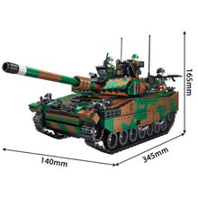 Load image into Gallery viewer, 1406PCS Military WW2 Leopard 2 Main Battle Tank Figure Model Toy Building Block Brick Gift Kids DIY Set New Compatible Lego