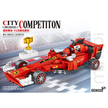 Load image into Gallery viewer, 316PCS MOC Technic Speed Pull Back Red F1 Formula Super Racing Sports Car Model Toy Building Block Brick Gift Kids DIY Set New Compatible Lego