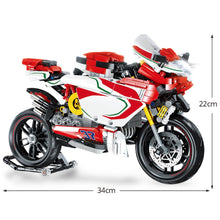 Load image into Gallery viewer, 998PCS MOC Technic Speed Agusta F3 Racing Sports Motorcycle Motor Bike Model Toy Building Block Brick Gift Kids DIY Compatible Lego
