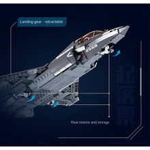 Load image into Gallery viewer, 838PCS Military WW2 J-35 Blue Shark Carrier Based Air Plane Aircraft Fighter Figure Model Toy Building Block Brick Gift Kids DIY Set New 1:44 Compatible Lego