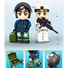 Load image into Gallery viewer, 779PCS Military WW2 Fujian Class Aircraft Carrier Stand Figure Model Toy Building Block Brick Gift Kids DIY Set New Compatible Lego