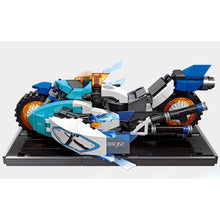 Load image into Gallery viewer, 341PCS MOC Technic Speed Comic Cartoon Cyberangel Motorcycle Motor Bike Model Toy Building Block Brick Gift Kids DIY New With Stand Compatible Lego