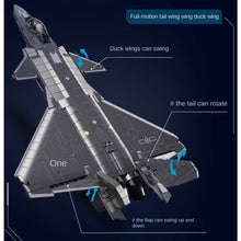 Load image into Gallery viewer, 1007PCS Military WW2 J-20 Chengdu Stealth Air Fighter Jet Aircraft Figure Model Toy Building Block Brick Gift Kids DIY Set New 1:44 Compatible Lego

