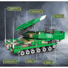 Load image into Gallery viewer, 1258PCS Military WW2 BUK-M1 Anti Aircraft Missile Truck Tank Figure Model Toy Building Block Brick Gift Kids DIY Set New Compatible Lego
