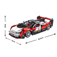 Load image into Gallery viewer, 1529PCS MOC Technic Speed Static Red Super Racing Sports Car P1 Model Toy Building Block Brick Gift Kids DIY Set New 1:14 Compatible Lego