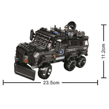Load image into Gallery viewer, 496PCS MOC City SWAT Sword Explosion-proof Armored Vehicle Car Figure Model Toy Building Block Brick Gift Kids DIY Set New Compatible Lego