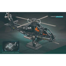 Load image into Gallery viewer, 706PCS Military WW2 Technic Caic Z-10 Fiery Thunderbolt Helicopter Stand Model Toy Building Block Brick Gift Kids DIY Set New Compatible Lego