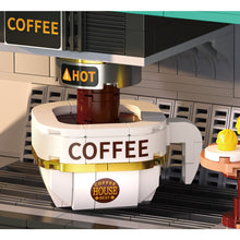 Load image into Gallery viewer, 1228PCS MOC Micro Mini Coffee Maker Machine Cafe Shop Restaurant Figure Model Toy Building Block Brick Gift Kids DIY

