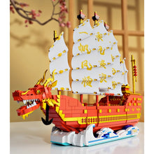 Load image into Gallery viewer, 2207PCS MOC Technic Traditional Dragon Sail Boat Ship Model Toy Building Block Brick Gift Kids DIY Set New Compatible Lego